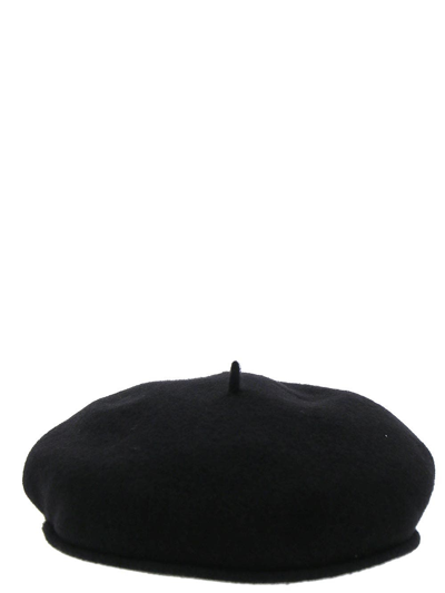 Marine Serre Embroidered French Beret In Nero