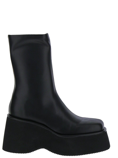 Jeffrey Campbell Matrix Ankle Boots In Black