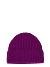 Vince Boiled Cashmere Chunky Half Cardigan Knit Hat