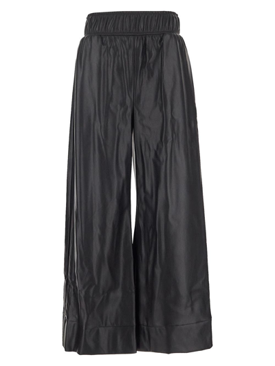 Ombra Faux Leather Trousers In Black