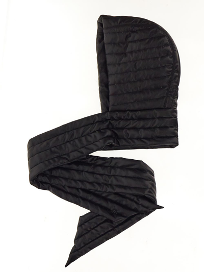 Nanushka Alt-leather Hood With Scarf In Black