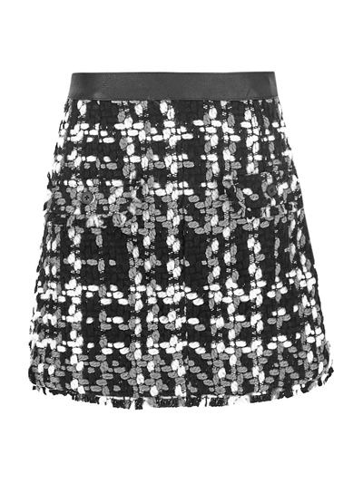 Remain High-waisted Knitted Skirt In Black