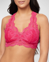 Fleur't Belle Époque Lace T-back Bralette In Bright Rose