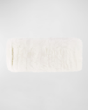 Gorski Rex Rabbit Fur Warmer Headband In Bleached White