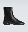 RAF SIMONS SOLARIS HIGH LEATHER ANKLE BOOTS