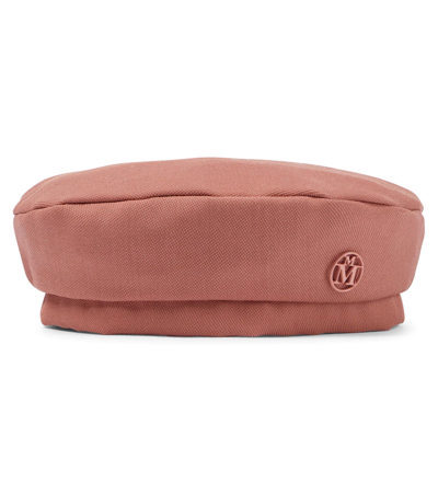 Maison Michel Kids' New Billy Wool Beret In Old Pink