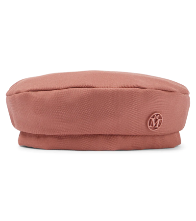 Maison Michel Kids' New Billy Wool Beret In Pink