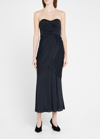 Proenza Schouler Re-edition Jersey Bustier Midi-dress In Black