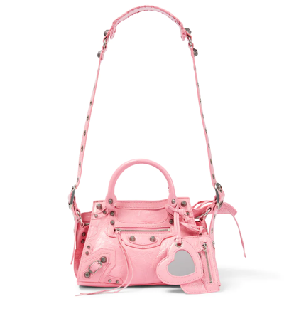 Balenciaga Neo Classic Mini Leather Tote In Sweet Pink