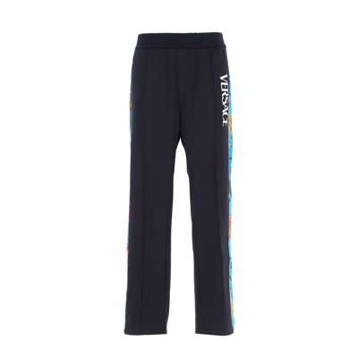 Versace Tresor De La Mer Pants In Blue