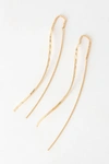 Lulus Thread Count Gold Threader Earrings In Gold