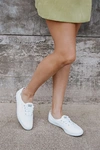 KEDS CHAMPION WHITE CANVAS SNEAKERS