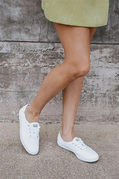 Keds Champion White Canvas Sneakers