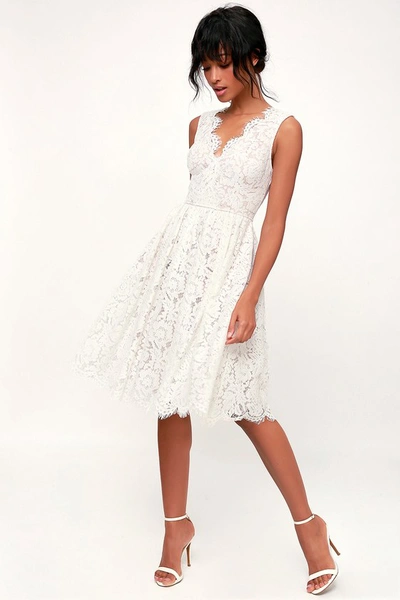 forever 21 white lace up dress Natalie Mini Dress ~ White Forever Lace – Show Me Your Mumu main image 0