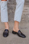 Lulus Ranae Black Slide-on Loafers In Black