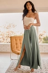 Lulus Knockout Sage Green Wide Leg Pants In Sage Green
