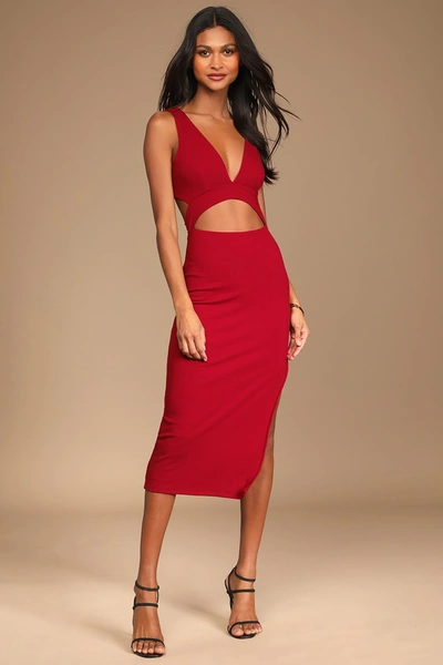 knee length dresses for ladies TA3 Women's Mega Sculpting Scoop Neck Zip Front Midi Dress - Natural main image 0