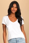 Z Supply Pleasant Surprise White Tee In White