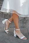 Lulus Harper Ivory Satin Ankle Strap Heels In Ivory