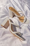 Lulus Addien White High Heel Sandal Heels In White