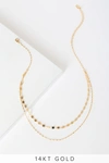 Lulus Always Gleaming 14kt Gold Layered Choker Necklace In Gold