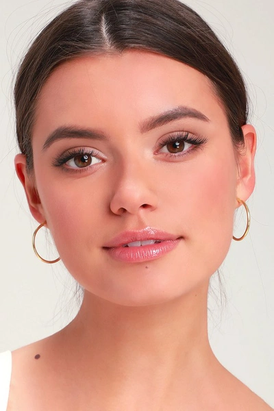 Lulus Addilyn Gold Hoop Earrings