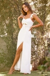 Lulus The Way To Love White Ruffled Maxi Dress In White