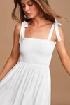 Lulus Days Like This Ivory Sleeveless Ruffled Mini Dress In White