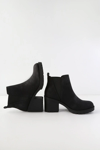 Dirty Laundry Lisbon Black High Heel Ankle Booties