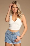Billabong Drift Away Light Blue Denim Cutoff Shorts In Light Blue