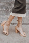 Lulus Kaira Beige Lace-up Heels In Beige