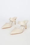 Lulus Faire Off White Pointed-toe Mules In White