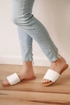 Lulus Addison White Slide Sandal Heels In White