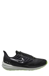 Nike Air Winflo 9 Running Shoe In Black/ White/ Smoke Grey/ Volt