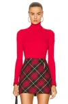 Goldbergh Mira Ribbed-knit Turtleneck Sweater In Flame