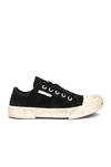 Balenciaga Paris Canvas Low-top Sneakers In Black & White