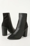 Lulus Essex Black Mid-calf Booties In Black