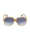Victoria Beckham Women's 59mm Square Sunglasses In Honey