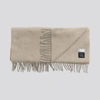 Asket The Oversized Cashmere Wool Scarf Beige In Beige
