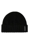 Bruno Magli Men's Rib-cuff Cashmere Beanie Hat In Black