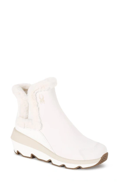 Spyder Crossover 2 Faux Fur Chelsea Boot In Bright White