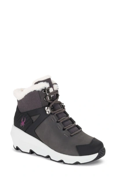 Spyder Cadence 2 Faux Fur Waterproof Boot In Forged Iron