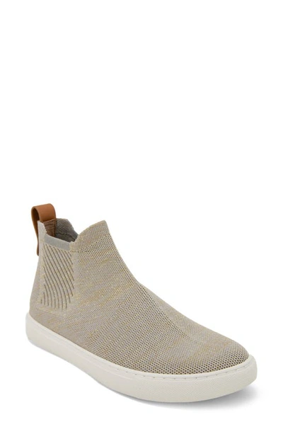 Gentle Souls By Kenneth Cole Rory Mid Top Knit Trainer In Ice