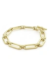 Lagos Signature Caviar Smooth Link Toggle Bracelet In Gold