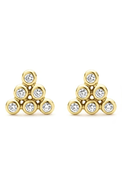 Lagos Ksl Diamond Triangle Stud Earrings In Gold Diamond