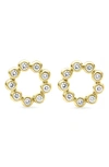 Lagos Ksl Diamond Round Stud Earrings In Gold Diamond