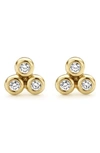 Lagos Ksl Diamond Triangle Stud Earrings In Gold Diamond