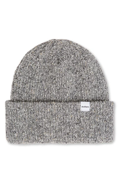 Druthers Cotton Blend Mélange Beanie In Greym