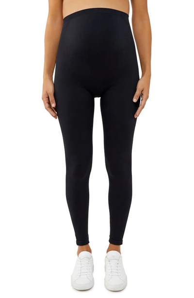 A Pea In The Pod Brrr Triple Chill Maternity Cooling Leggings In Black