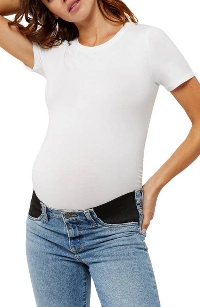 A Pea In The Pod Ruched Maternity T-shirt In White